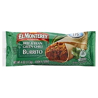 El Monterey Burrito Beef & Bean Green Chili Food Product Image
