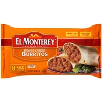 El Monterey Bean & Cheese Burritos Family Size - 8 PK Food Product Image