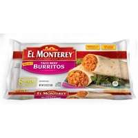 El Monterey  Family Size Taco Beef Burritos Food Product Image
