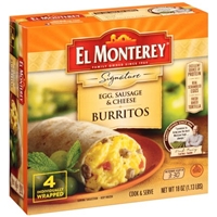 El Monterey Signature Egg, Sausage & Cheese Burritos - 4 CT Allergy and ...