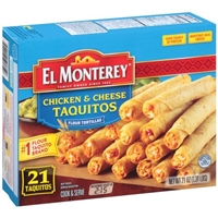 El Monterey Chicken & Cheese Taquitos - 21 CT