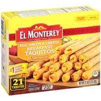 El Monterey Egg Bacon & Cheese Taquitos Food Product Image