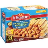 El Monterey Family Value Pack Chicken & Cheese Taquitos Food Product Image