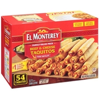 El Monterey Beef & Cheese Taquitos Food Product Image