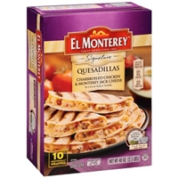 El Monterey Signature Quesadillas Charbroiled Chicken & Monterey Jack Cheese 40 oz. Box Product Image