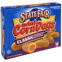 State Fair Mini Corn Dogs Classic, Honey Flavored Batter Food Product Image