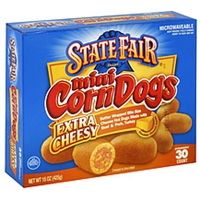 State Fair Corn Dogs Mini, Extra Cheesy Food Product Image