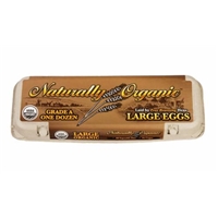Natural Organic Large Brown Organic Eggs Food Product Image
