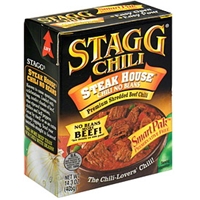 Stagg Chili Chili No Beans Premium Shredded Beef Chili Food Product Image