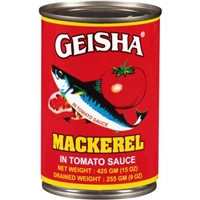 Geisha Mackerel in Tomato Sauce, 15 oz Product Image