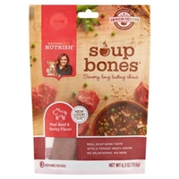 Rachael Ray Nutrish Soup Bones Real Beef & Barley Flavor Chew Bones For Dogs - 3 Ct