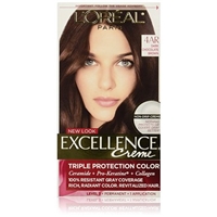L'Oreal Paris Excellence Creme Triple Protection Color 4AR Dark Chocolate Brown/Cooler Product Image