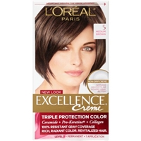 L'Oreal Paris Excellence Creme Pro-Keratine 5 Medium Brown Permanent Hair Color Product Image