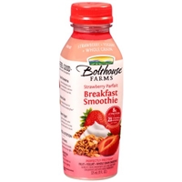 Bolthouse Farms Strawberry Parfait Fruit + Yogurt + Whole Grain Breakfast Smoothie 11 fl. oz. Bottle Food Product Image