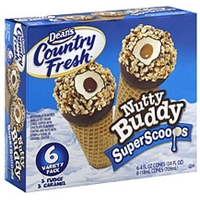 Dean's Ice Cream Cones Super Scoops, Nutty Buddy, Variety Pack Food Product Image