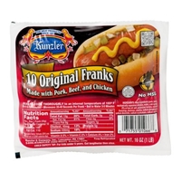 Kunzler Turkey Franks, 30 count, 48 oz