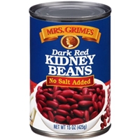 Mrs. Grimes Kidney Beans Dark Red, No Salt Added Product Image