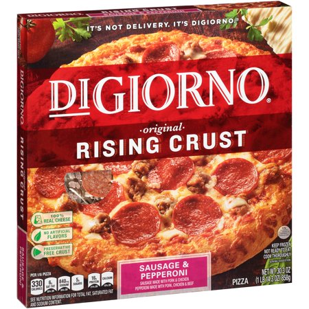 DiGiorno Original Rising Crust Sausage & Pepperoni Pizza Product Image