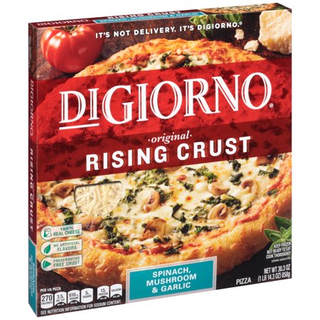 DiGiorno Original Rising Crust Pizza Spinach, Mushroom & Garlic Product Image