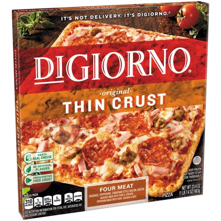 DiGiorno Original Thin Crust Pizza Four Meat Product Image