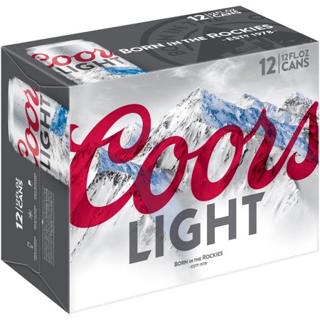 Coors Light Beer Cans - 12 CT Food Product Image