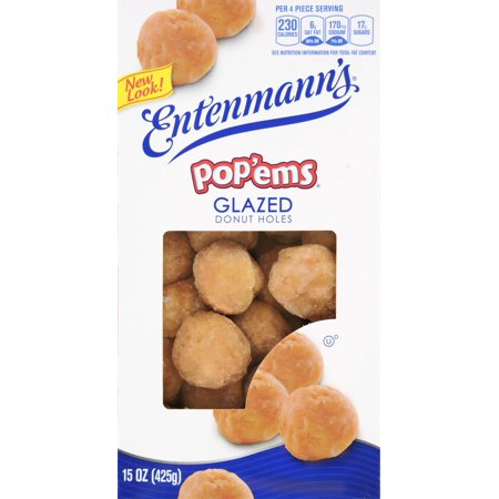 Entenmann's Pop'ems Glazed Donut Holes Food Product Image