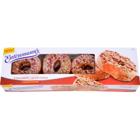Entenmann's Entenmann's, Crumb Topped Donuts, Strawberry Product Image