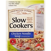 Orrington Farms Slow Cookers Seasoning Chicken Noodle Soup Food Product Image