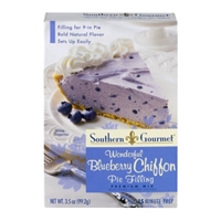 Southern Gourmet Wonderful Blueberry Chiffon Pie Filling Premium Mix Food Product Image