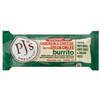PJ's Organics Chicken & Cheese with Chiles Burrito Food Product Image