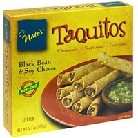 Nate's Taquitos Black Bean & Soy Cheese Food Product Image