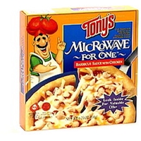 Tony's Barbecue Sauce With Chicken Frozen Pizza, Microwaveable, Barbecue Sauce With Chicken Food Product Image