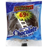 Mrs. Freshley's Chocolate Cupcake Creme Filled Food Product Image