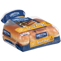 Cobblestone Bread Co. Spud Dogs Potato Hot Dog Rolls 15 oz. Bag Food Product Image