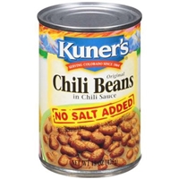 Kuner's No Salt Added Chili Beans in Chili Sauce Food Product Image