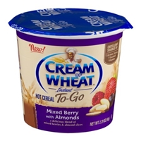 Cream Of Wheat To-Go Instant Hot Cereal Mixed Berry with Almonds Food Product Image
