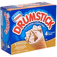 Drumstick Sundae Ice Cream Cones S'mores Food Product Image