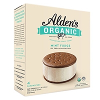 Alden's Mint Fudge Ice Cream Sandwiches Product Image