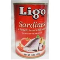 Ligo Sardines In Tomato W/chili 15oz
