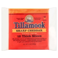 Tillamook Cheese Slices Thick, Sharp Cheddar Product Image