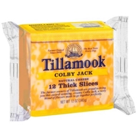 Tillamook Cheese Slices Thick, Colby Jack Food Product Image