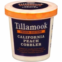 Tillamook California Peach Cobbler Custard Food Product Image