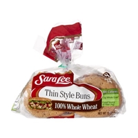 Sara Lee 100% Whole Wheat Thin Style Buns - 8 CT Product Image