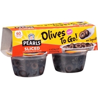 Pearls Olives To Go! Sliced California Ripe Olives - 4 CT Food Product Image