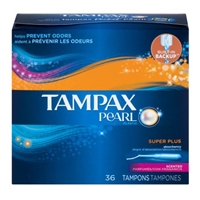Tampax Pearl Plastic Fresh Scent Super Plus Tampons - 36 CT Food Product Image