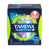 Tampax Pocket Pearl Super Compact Tampons - 18 CT Product Image