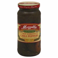 Mezzetta Hot Chili Serrano Peppers Food Product Image