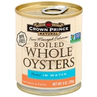 Crown Prince Natural Whole Boiled Oysters, 8-Ounce Cans (Pack Of 12) Food Product Image