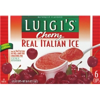 Luigi's Real Italian Ice Cups Cherry - 6 Ct Allergy And Ingredient 