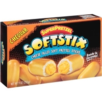 SuperPretzel Softstix Cheese Filled Soft Pretzel Sticks Cheddar Food Product Image